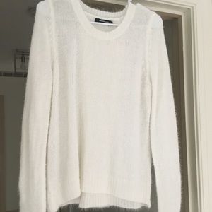 White Open Back Sweater